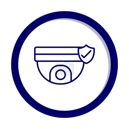 Téléchargez les illustrations : Caméra de surveillance. icône web illustration simple - en licence libre de droit