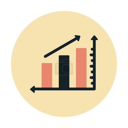 Illustration for Graph. web icon simple illustration - Royalty Free Image