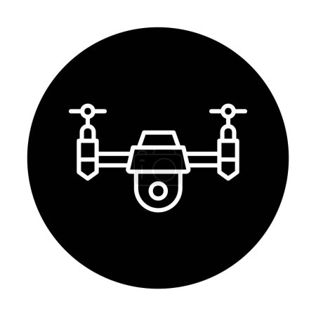Téléchargez les illustrations : Créatif icône de signe de drone vecteur - en licence libre de droit