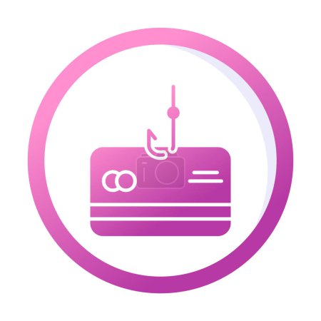 Ilustración de Phishing línea icono vector ilustración diseño - Imagen libre de derechos