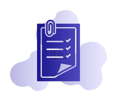 Illustration for Notes web icon, vector illustration - Royalty Free Image