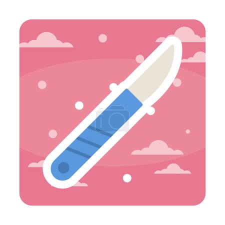 Illustration for Surgical knife. web icon simple illustration - Royalty Free Image