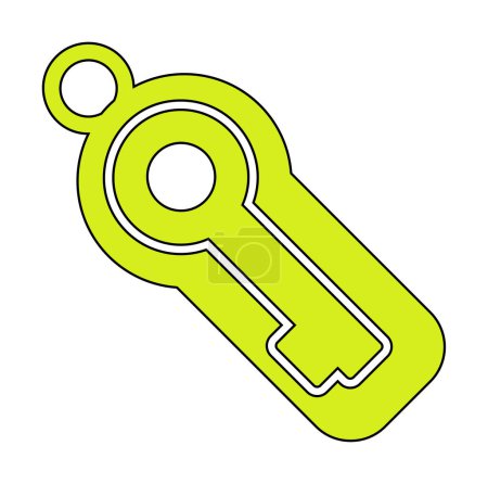 Illustration for Key symbol web icon, vector illustration - Royalty Free Image