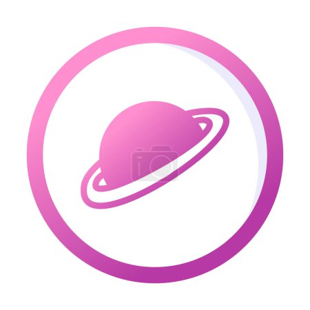 Illustration for Planets icon, vector illustration - Royalty Free Image
