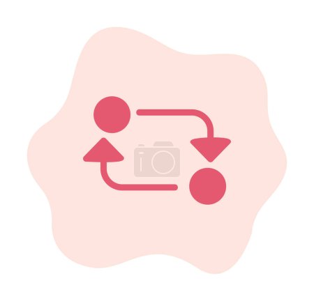 Illustration for Exchange web icon, vector illustration - Royalty Free Image