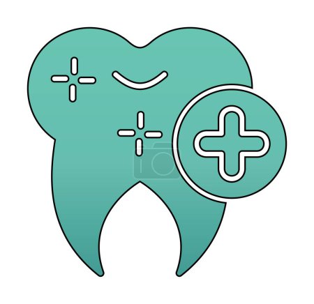 Illustration for Healthy tooth icon, vector illustration - Royalty Free Image