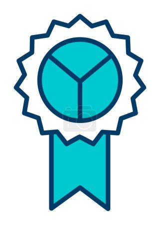 Illustration for Badge. web icon simple illustration - Royalty Free Image