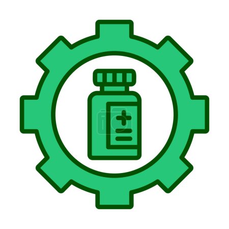 Illustration for Medicine bottle icon, vector illustration simple design - Royalty Free Image