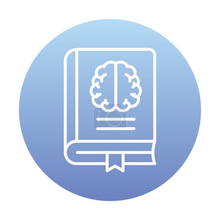 Ilustración de Neurología Libro web icono vector ilustración - Imagen libre de derechos