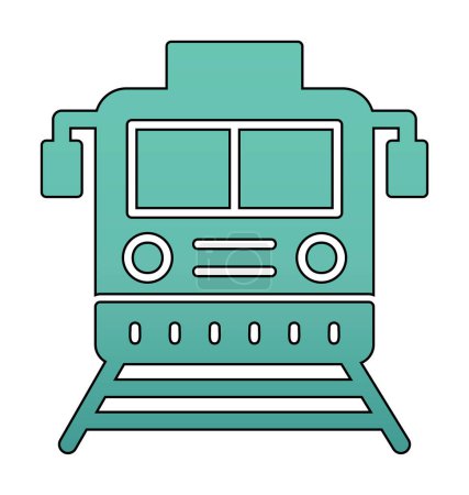 Illustration for Train vector icon modern simple illustration - Royalty Free Image
