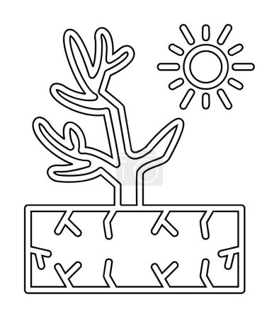 Ilustración de Icono de coral vector ilustración - Imagen libre de derechos