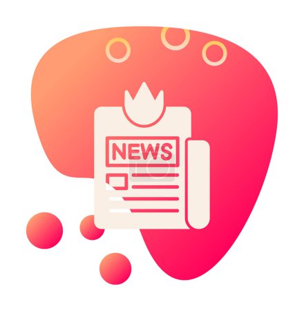 Illustration for Simple Breaking News icon, vector illustration - Royalty Free Image