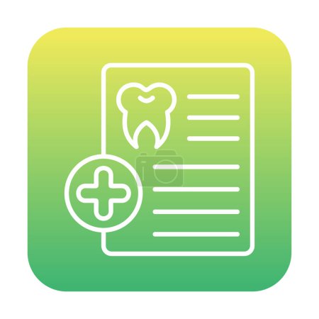 Illustration for Dental health care, Prescription icon vector illustration design - Royalty Free Image