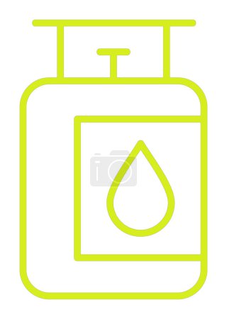 Téléchargez les illustrations : Illustration vectorielle icône réservoir de gaz - en licence libre de droit