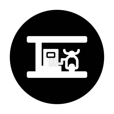 Illustration for Gas Station web icon, vector illustration - Royalty Free Image