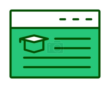 Ilustración de Vector illustration of Online Education icon - Imagen libre de derechos
