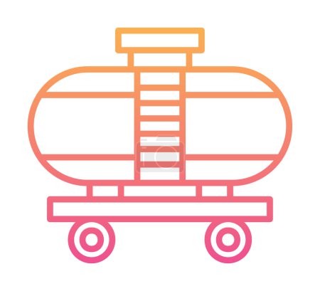 Illustration for Train, wagon shipping icons. Logistic pictograms for cargo - Royalty Free Image