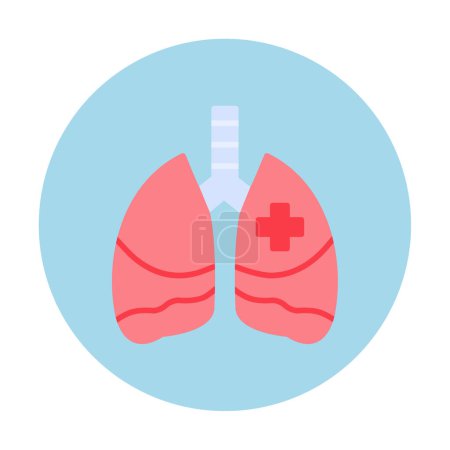 Illustration for Lungs icon, vector illustration - Royalty Free Image
