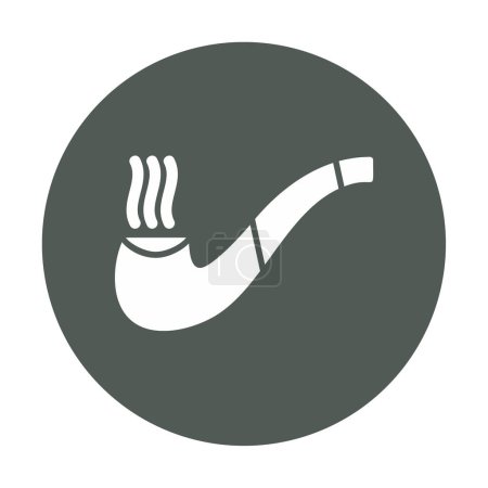 tabac fumer pipe icône, illustration vectorielle