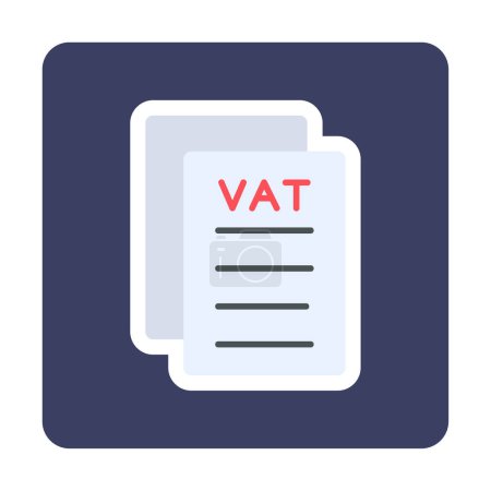 Ilustración de Vat icono de formato de archivo vector ilustración - Imagen libre de derechos