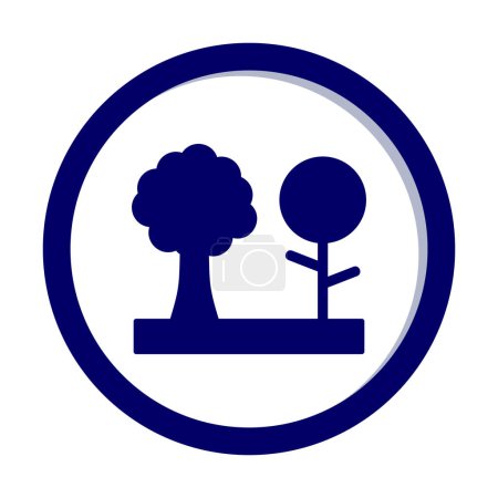 Illustration for Trees  icon  vector illustration for personal and commercial use. - Royalty Free Image
