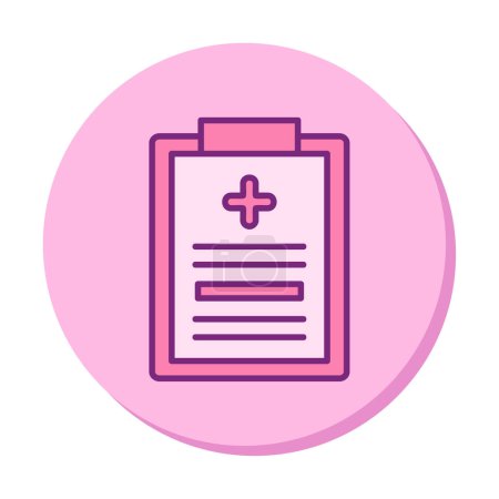 Illustration for Medical Records icon. simple illustration - Royalty Free Image