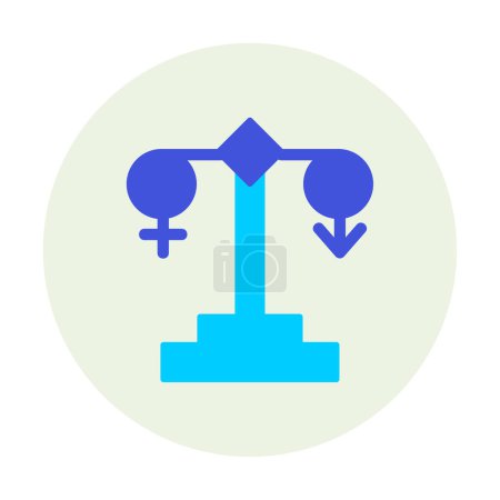 Illustration for Gender Equality symbol icon - Royalty Free Image