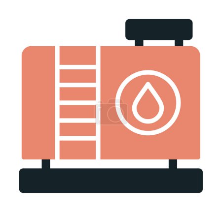 Illustration for Factory tank icon, vector illustration - Royalty Free Image
