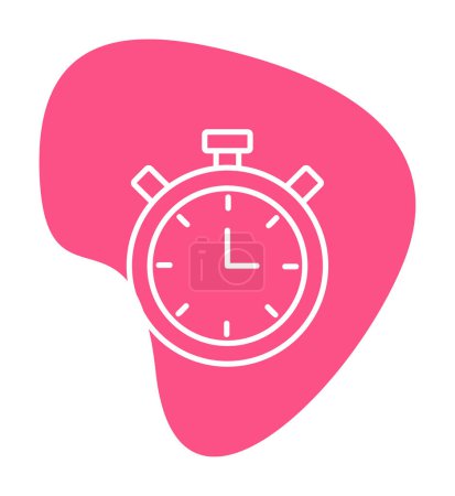Ilustración de Stopwatch icono de vector simple - Imagen libre de derechos