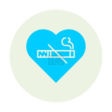 Ilustración de Simple No Fumar icono de área, vector de ilustración - Imagen libre de derechos