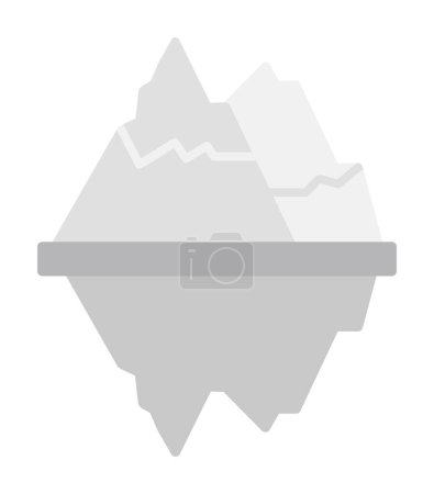 Téléchargez les illustrations : Iceberg icône vectorielle isolé en arrière-plan. - en licence libre de droit