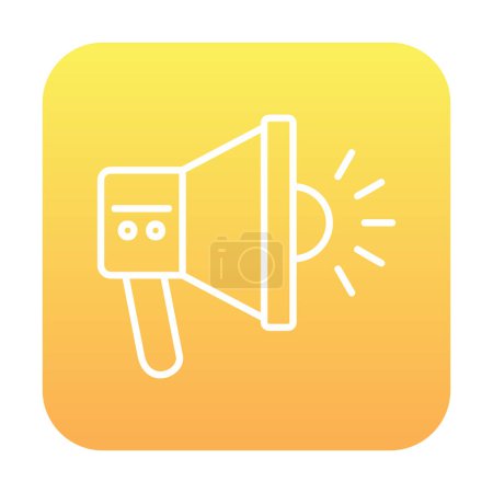 Ilustración de Vector de icono de megáfono aislado en fondo blanco para su diseño web y móvil, concepto de logotipo de megáfono - Imagen libre de derechos