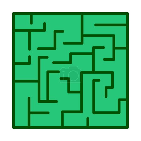 Illustration for Maze game for the labyrinth, solution. vector - Royalty Free Image