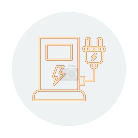 Illustration for Charging Station icon design, vector illustration - Royalty Free Image