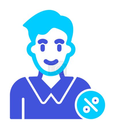 Ilustración de Ilustración vectorial del avatar masculino del empleo - Imagen libre de derechos