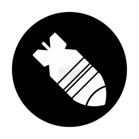 Ilustración de Icono de bomba nuclear, ilustración vectorial - Imagen libre de derechos