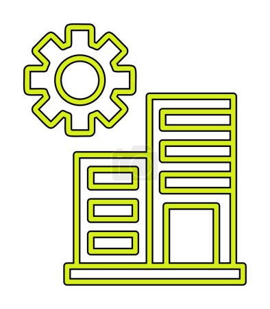 Illustration for Maintenance apartments icon vector illustration - Royalty Free Image