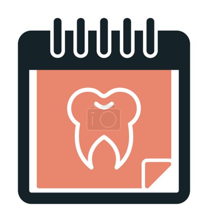Ilustración de Cita dental icono de, vector de ilustración - Imagen libre de derechos