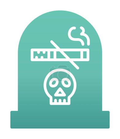 Illustration for Smoking icon, flat icon vector illustration  design - Royalty Free Image
