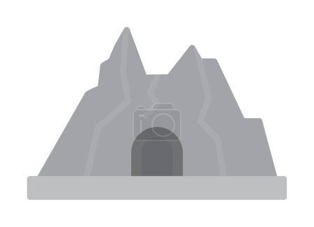 Ilustración de Bastón en el icono de montaje, vector - Imagen libre de derechos