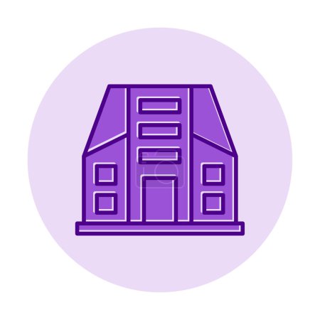 Illustration for City Building web icon, vector illustration - Royalty Free Image