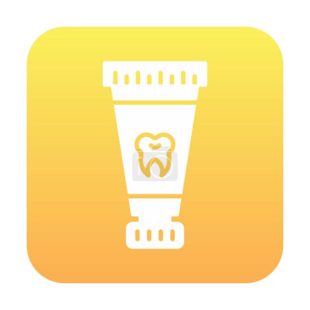 Téléchargez les illustrations : Icône simple de dentifrice, illustration vectorielle - en licence libre de droit