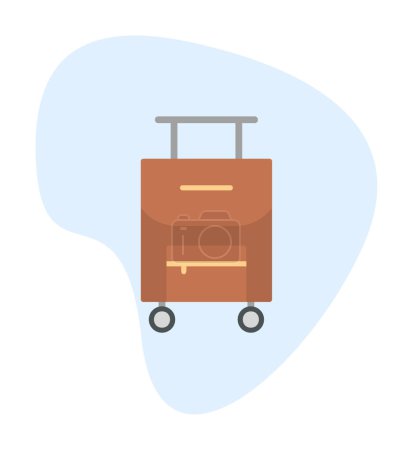 Ilustración de Icono de maleta de viaje. Concepto de equipaje - Imagen libre de derechos