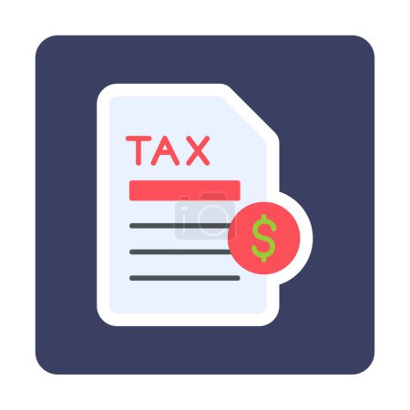 Illustration for Vector illustration of Tax Payment icon - Royalty Free Image
