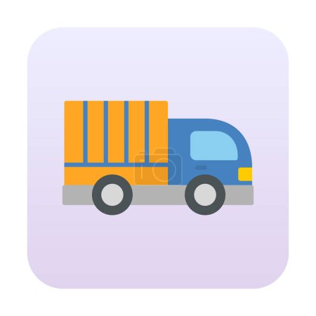 Ilustración de Icono del camión de entrega, ilustración del vector - Imagen libre de derechos