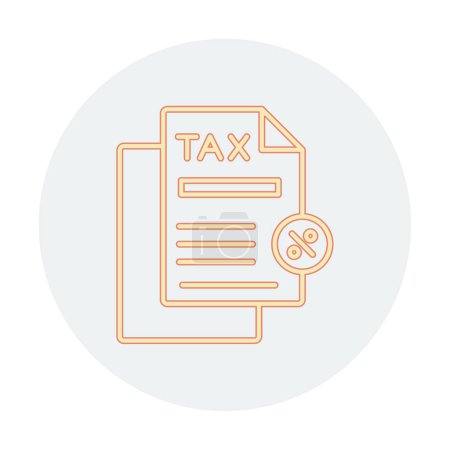 Téléchargez les illustrations : Icône simple de remise d'impôt, illustration vectorielle - en licence libre de droit