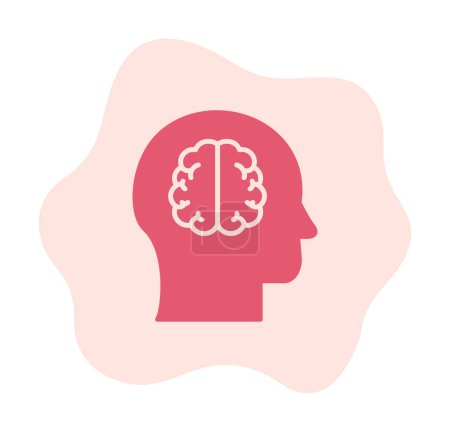 Illustration for Brain icon in trendy style isolated background - Royalty Free Image