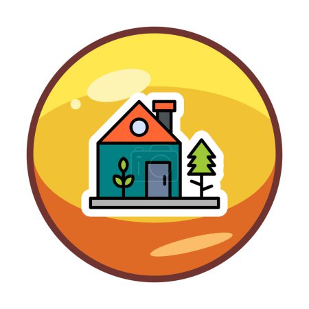 Téléchargez les illustrations : Vecteur d'icône de maison verte isolé sur fond blanc pour la conception de votre web et application mobile, concept de logo de maison - en licence libre de droit