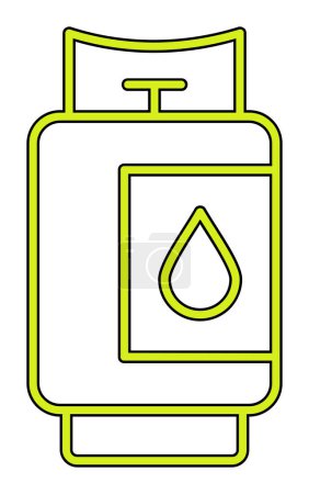 Ilustración de Cilindro de gas Icono vector ilustración diseño - Imagen libre de derechos