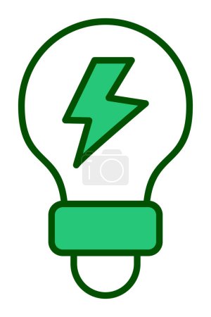 Illustration for Bulb light icon, vector illustration - Royalty Free Image